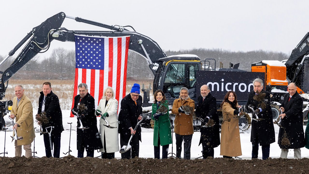 Micron's $200 Billion Semiconductor Facility breaks ground in New York